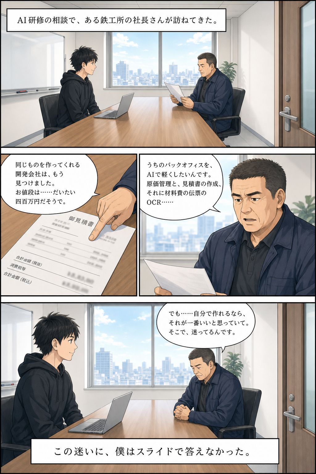商談の最中に、外注400万円の代替をつくってみせた 表紙
