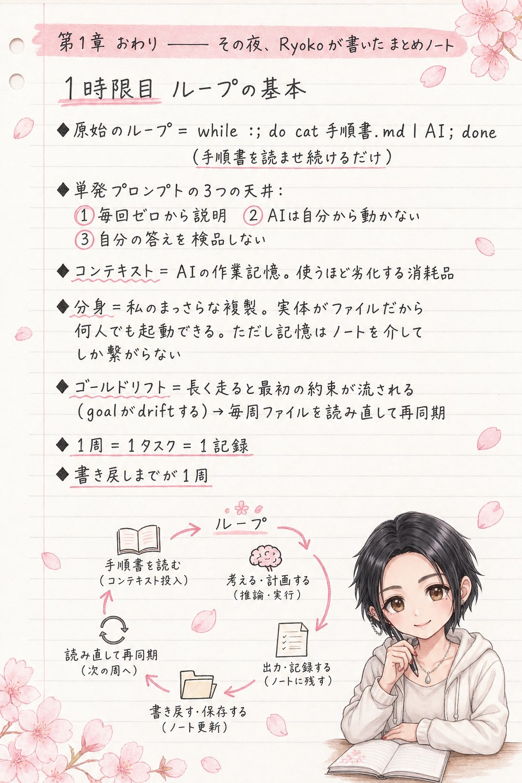 Ryokoのノート 1時限目 ループの基本 p21