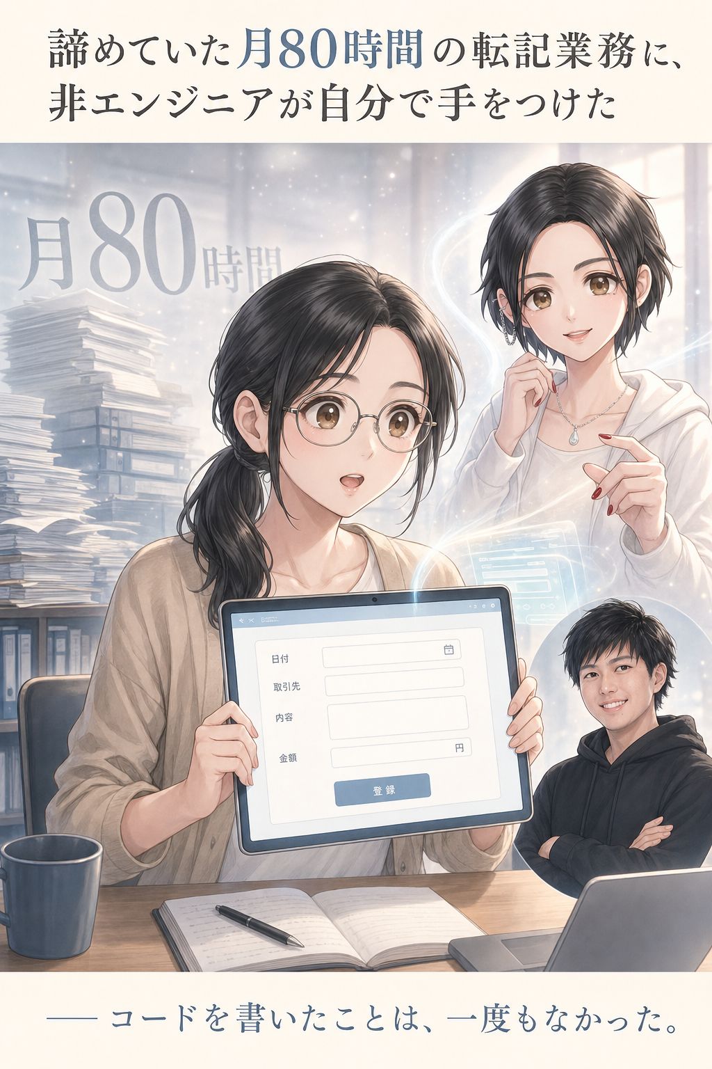 諦めていた月80時間の転記業務に、非エンジニアが自分で手をつけた 表紙